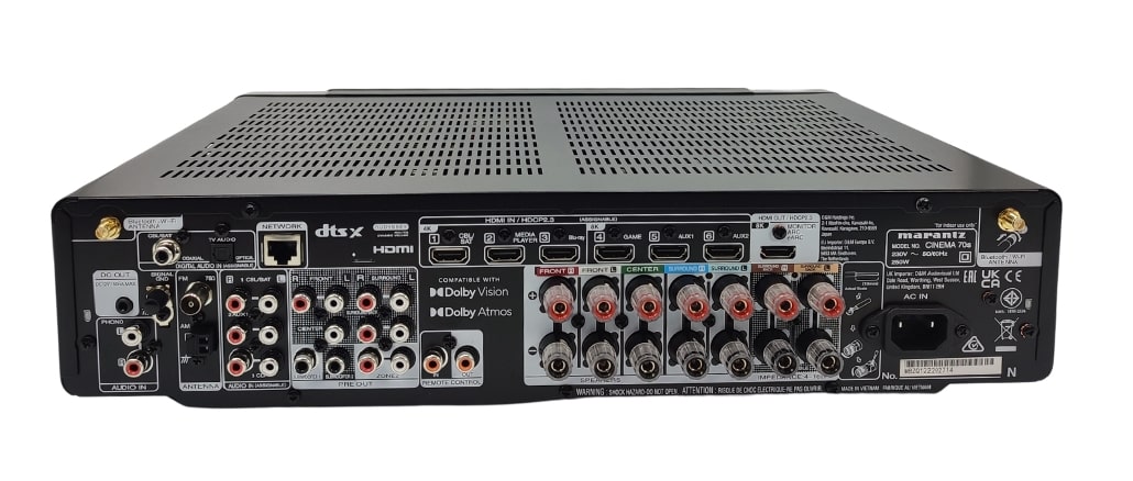 Marantz Cinema 70s płaski amplituner z Alexa, AirPlay i HEOS